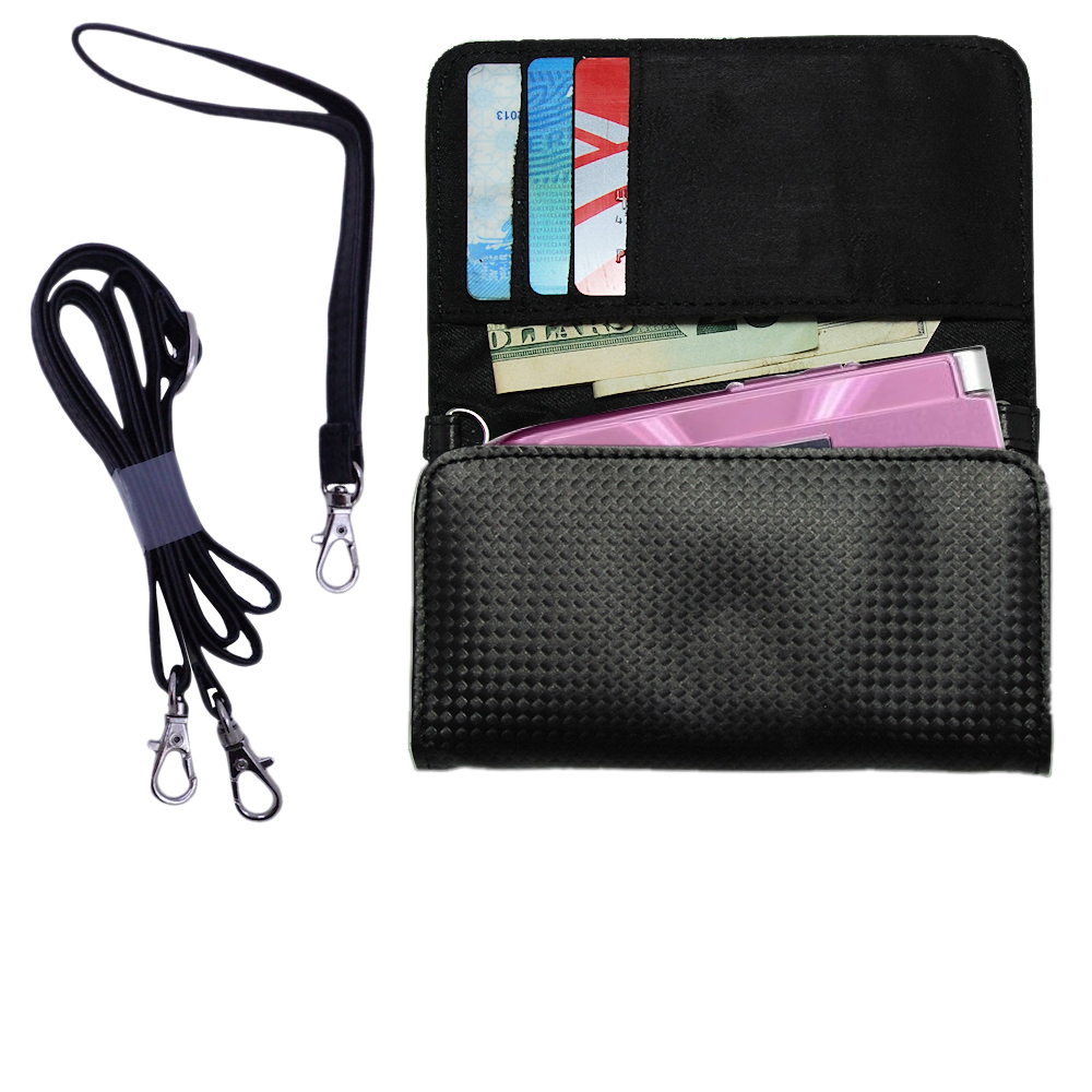 Purse Handbag Case for the Sanyo Katana II  - Color Options Blue Pink White Black and Red