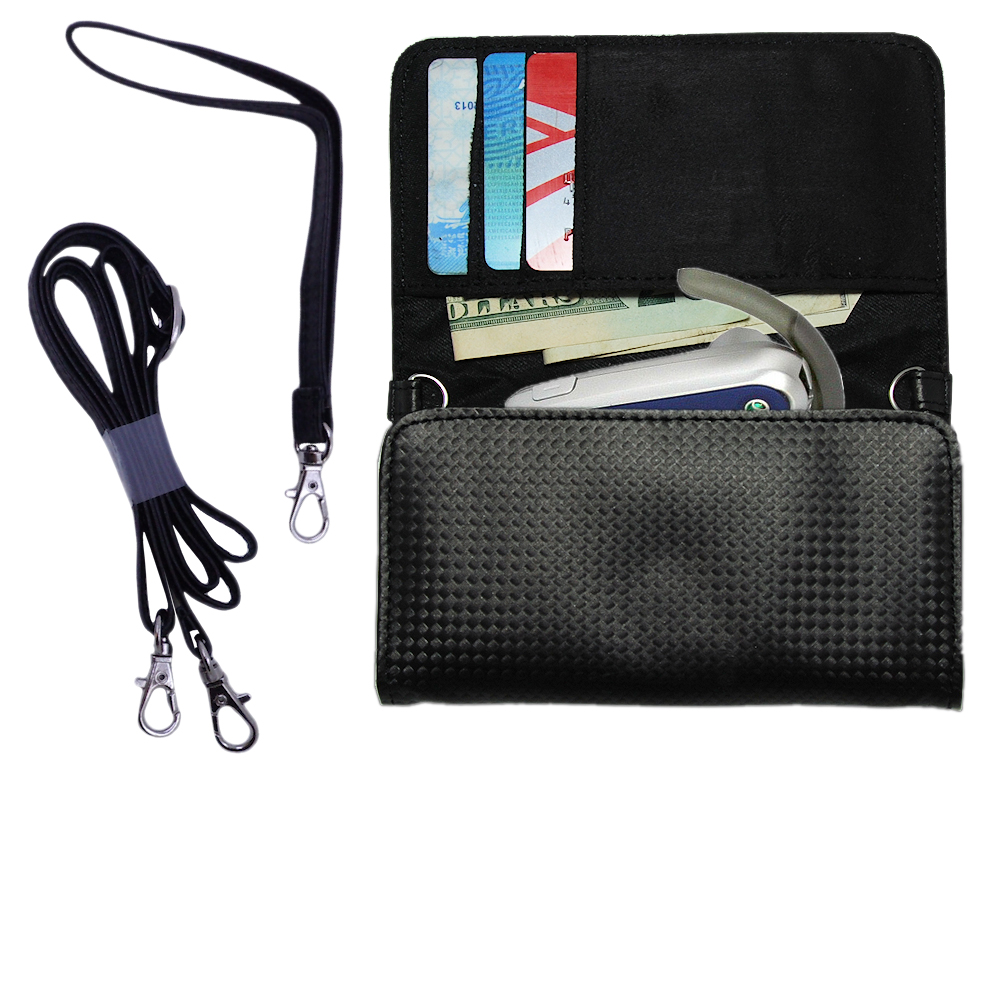 Purse Handbag Case for the Sony Ericsson Bluetooth Headset HBH-602  - Color Options Blue Pink White Black and Red