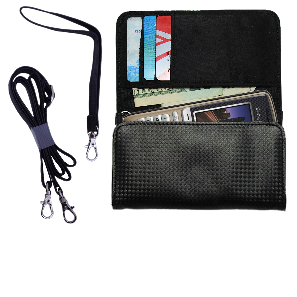 Purse Handbag Case for the Sony Ericsson K320i  - Color Options Blue Pink White Black and Red