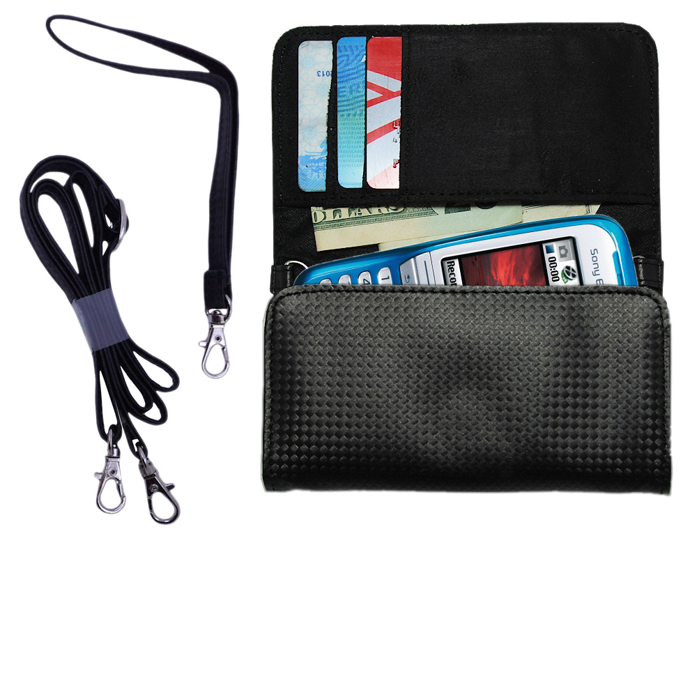 Purse Handbag Case for the Sony Ericsson K500i  - Color Options Blue Pink White Black and Red