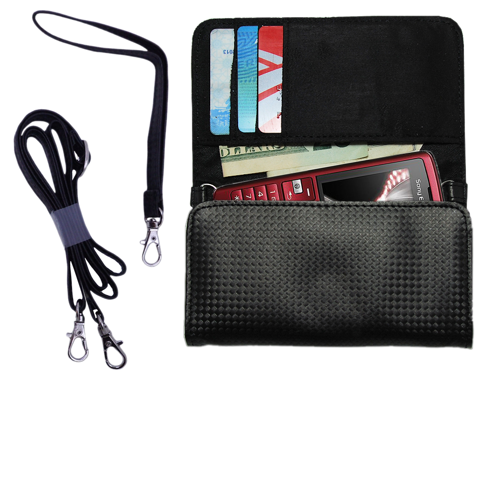 Purse Handbag Case for the Sony Ericsson K610i  - Color Options Blue Pink White Black and Red