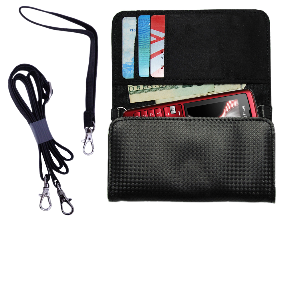 Purse Handbag Case for the Sony Ericsson k610m  - Color Options Blue Pink White Black and Red