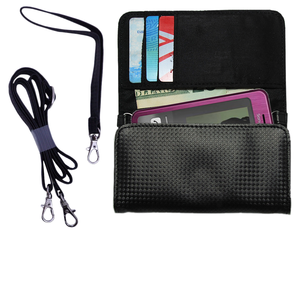 Purse Handbag Case for the Sony Ericsson T303  - Color Options Blue Pink White Black and Red