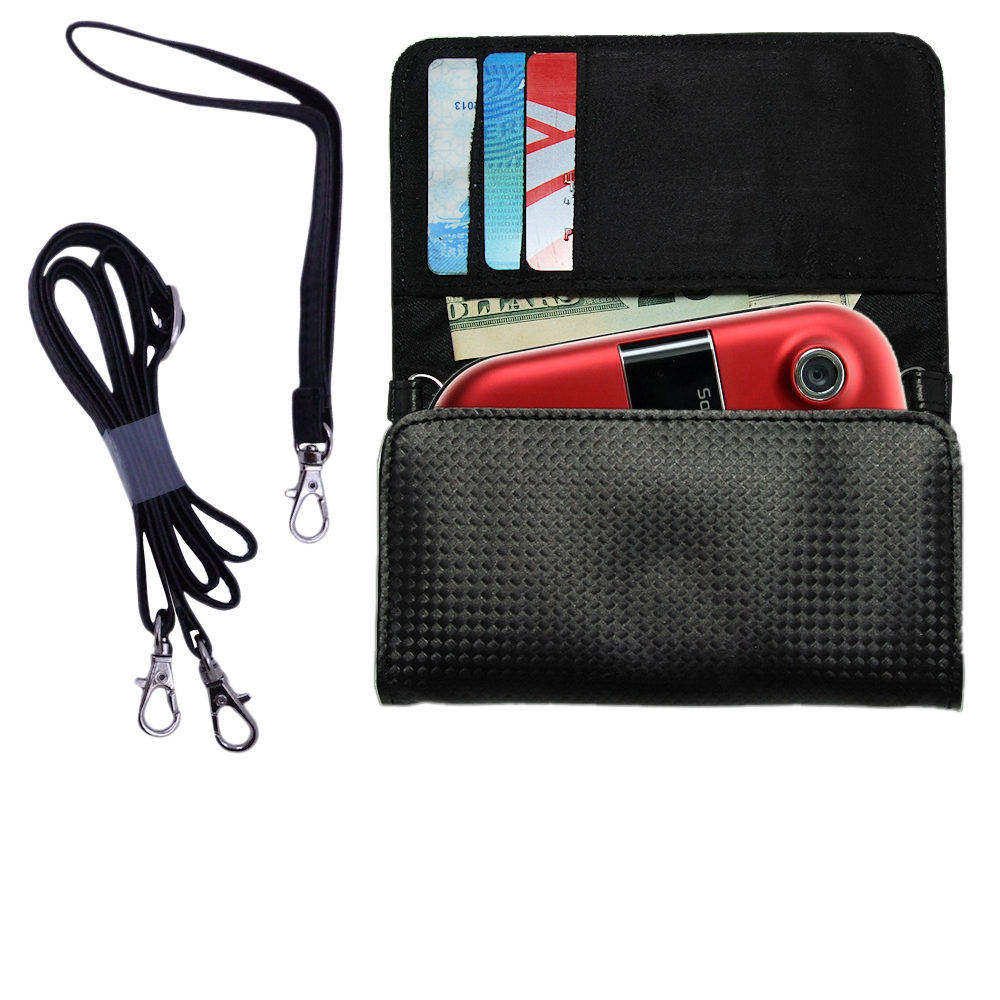 Purse Handbag Case for the Sony Ericsson z320a  - Color Options Blue Pink White Black and Red