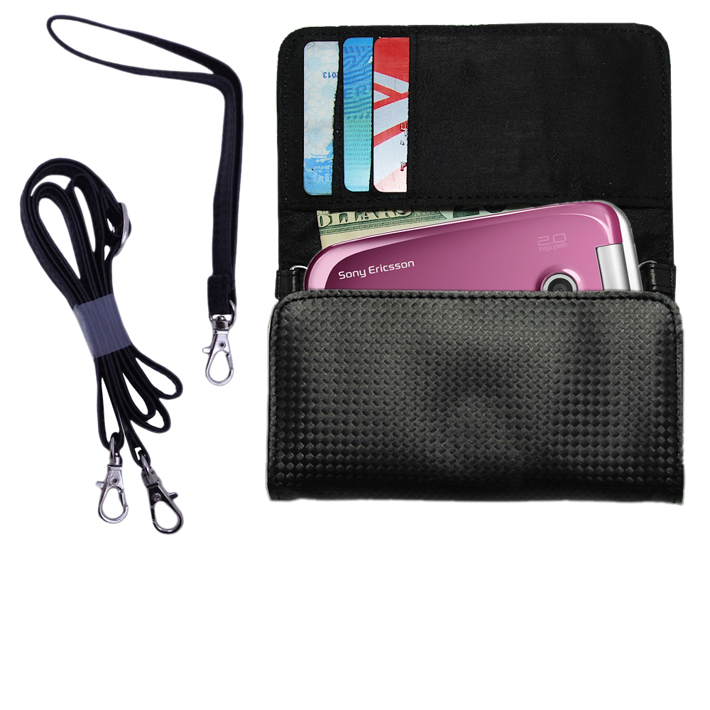 Purse Handbag Case for the Sony Ericsson z610i  - Color Options Blue Pink White Black and Red