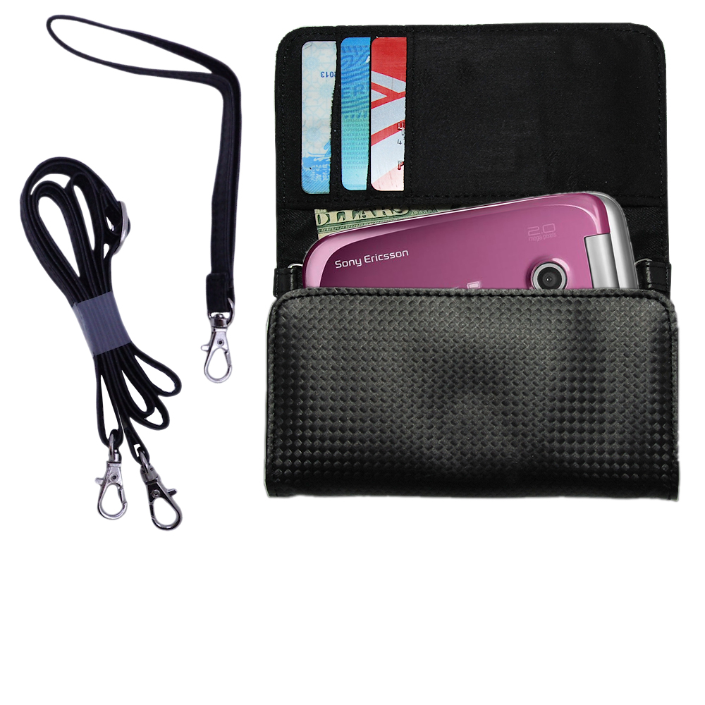 Purse Handbag Case for the Sony Ericsson Z750a  - Color Options Blue Pink White Black and Red
