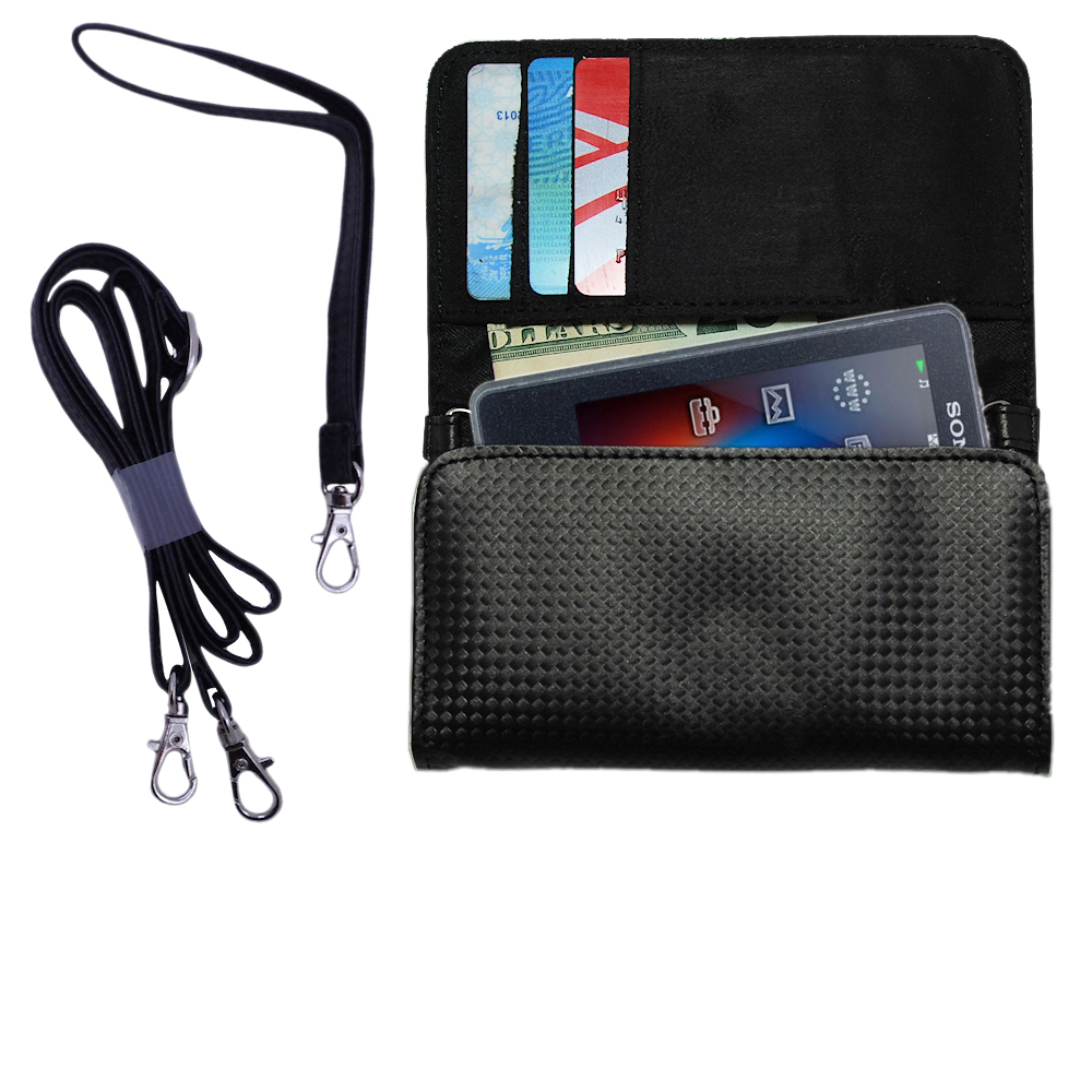 Purse Handbag Case for the Sony NWZ-X1060  - Color Options Blue Pink White Black and Red