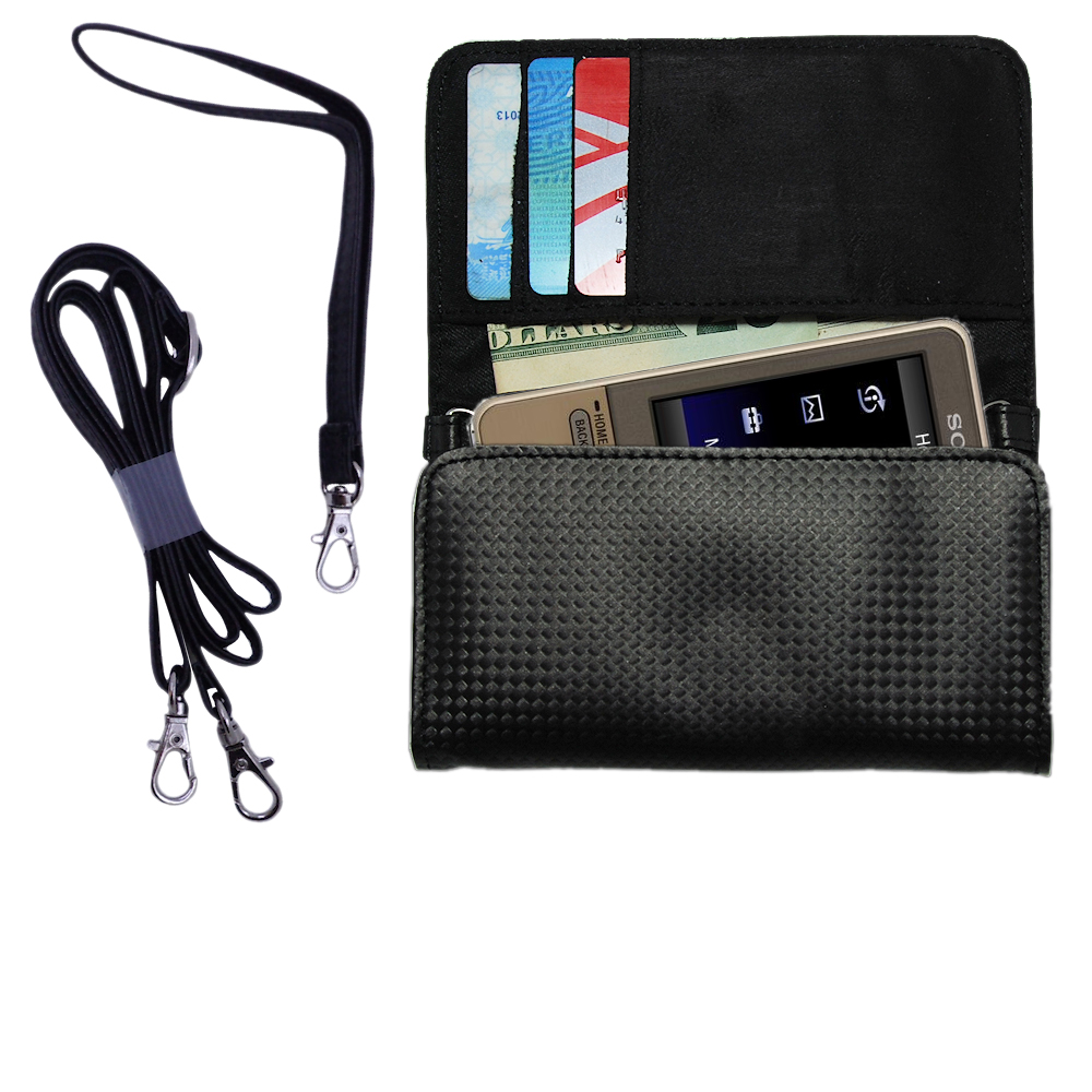 Purse Handbag Case for the Sony Walkman NW-A828  - Color Options Blue Pink White Black and Red