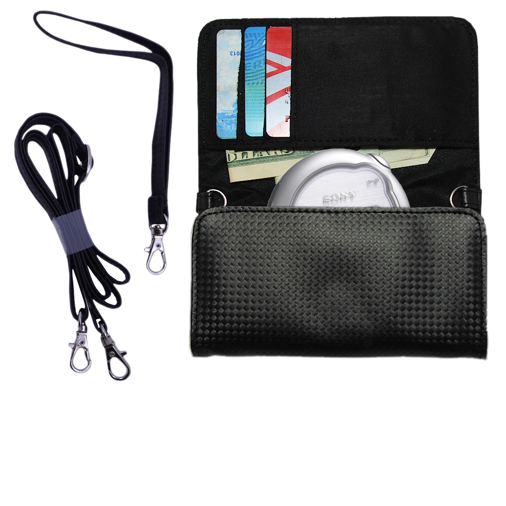 Purse Handbag Case for the Sony Walkman NW-E103 E105 E107  - Color Options Blue Pink White Black and Red