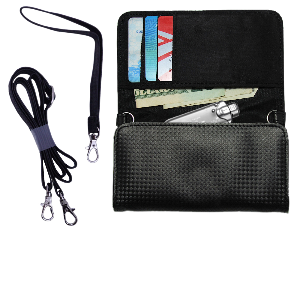 Purse Handbag Case for the Sony Walkman NW-E507  - Color Options Blue Pink White Black and Red