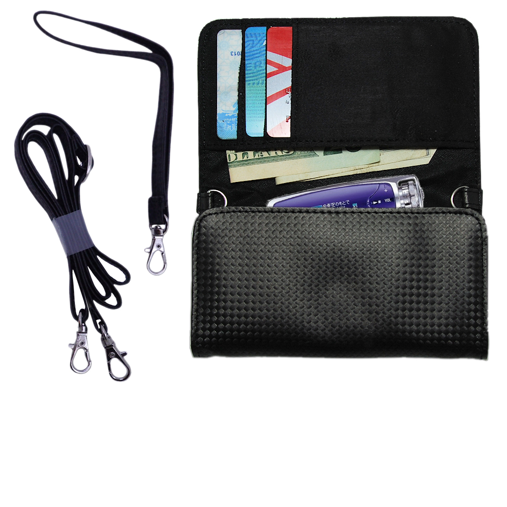 Purse Handbag Case for the Sony Walkman NW-S705F  - Color Options Blue Pink White Black and Red
