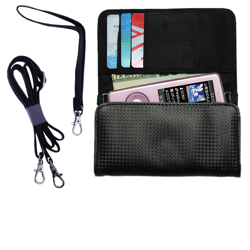 Purse Handbag Case for the Sony Walkman NWZ-A806  - Color Options Blue Pink White Black and Red