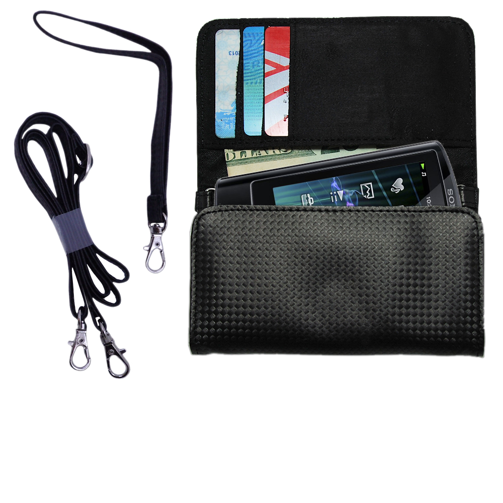 Purse Handbag Case for the Sony Walkman NWZ-A864 A865  - Color Options Blue Pink White Black and Red
