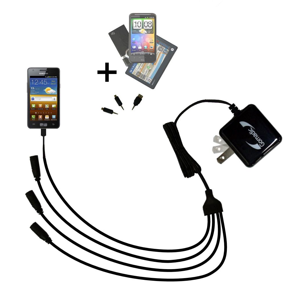 Quad output Wall Charger includes tip for the Samsung Galaxy Z