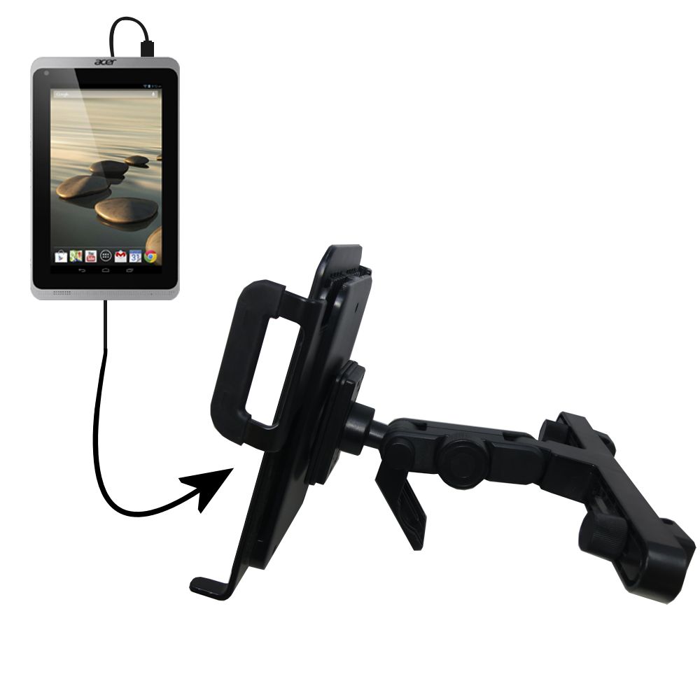 Headrest Holder compatible with the Acer Iconia A1-830