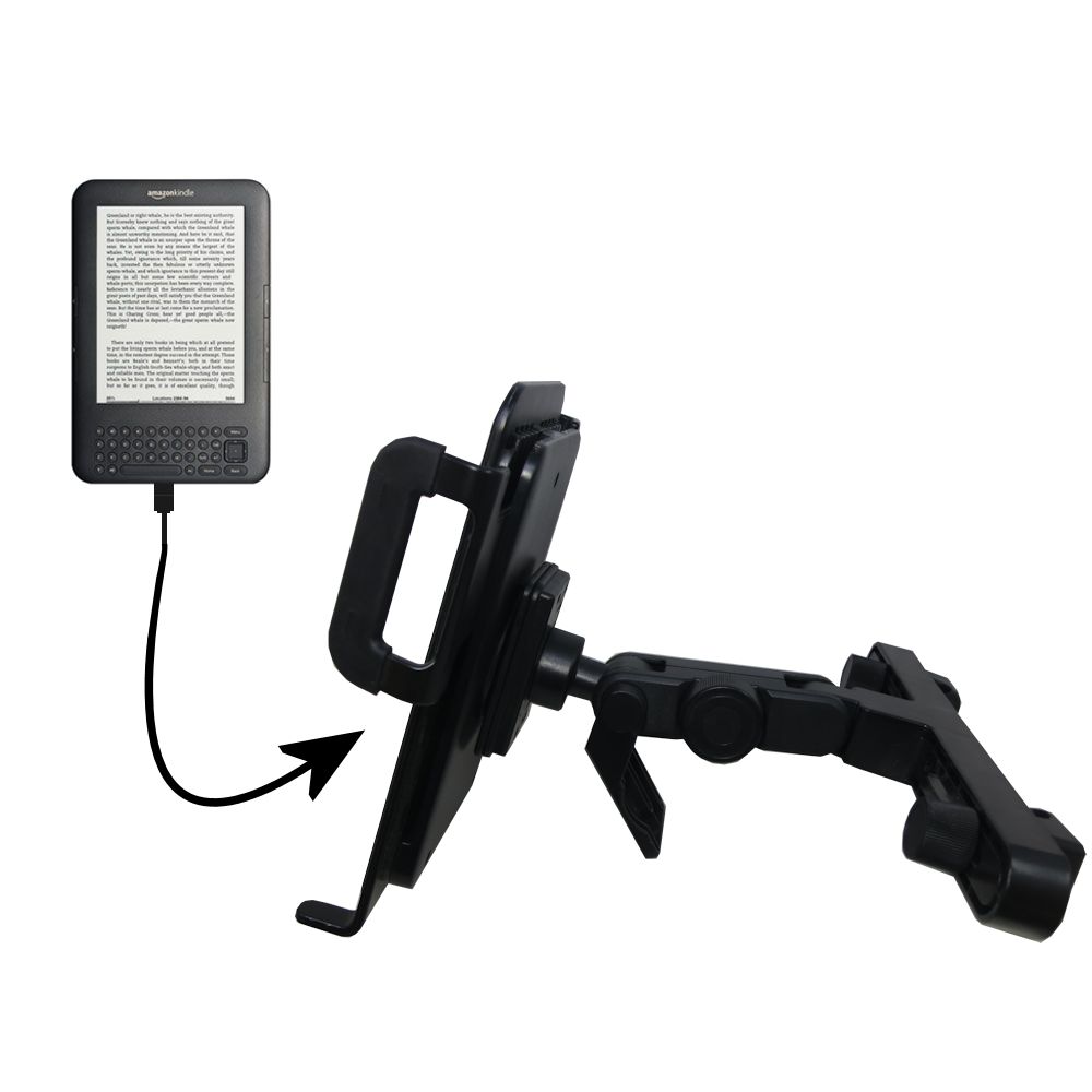 Headrest Holder compatible with the Amazon Kindle Latest Generation ( Wi-Fi Free 3G  6in. 9.7in. )
