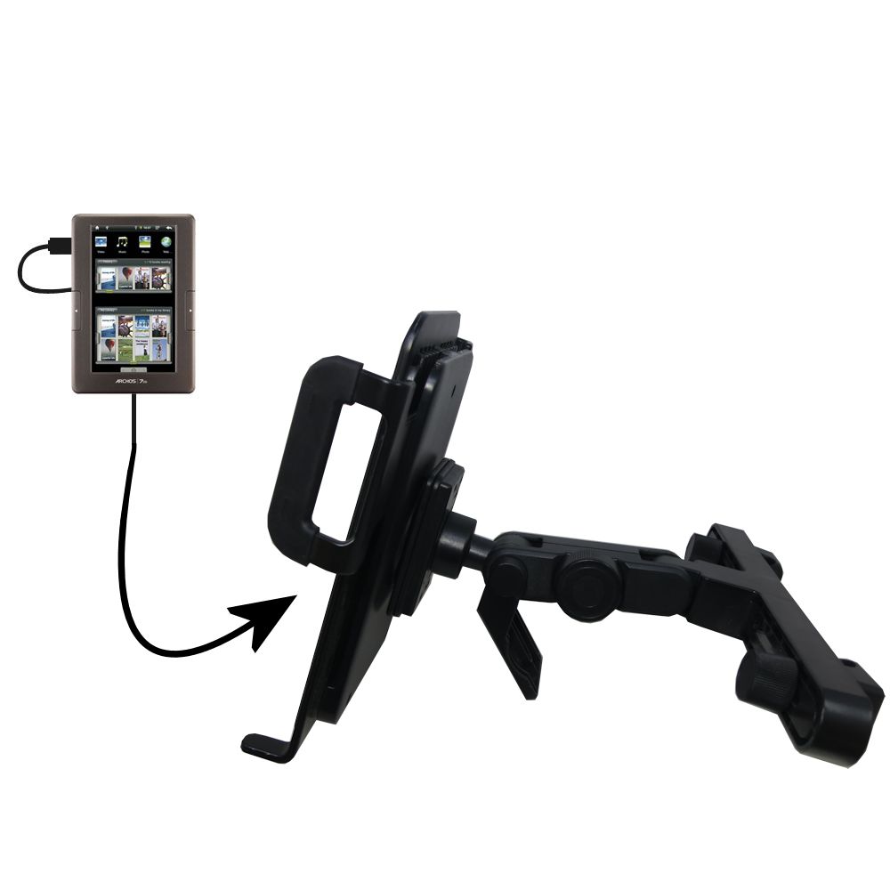 Headrest Holder compatible with the Archos 70b