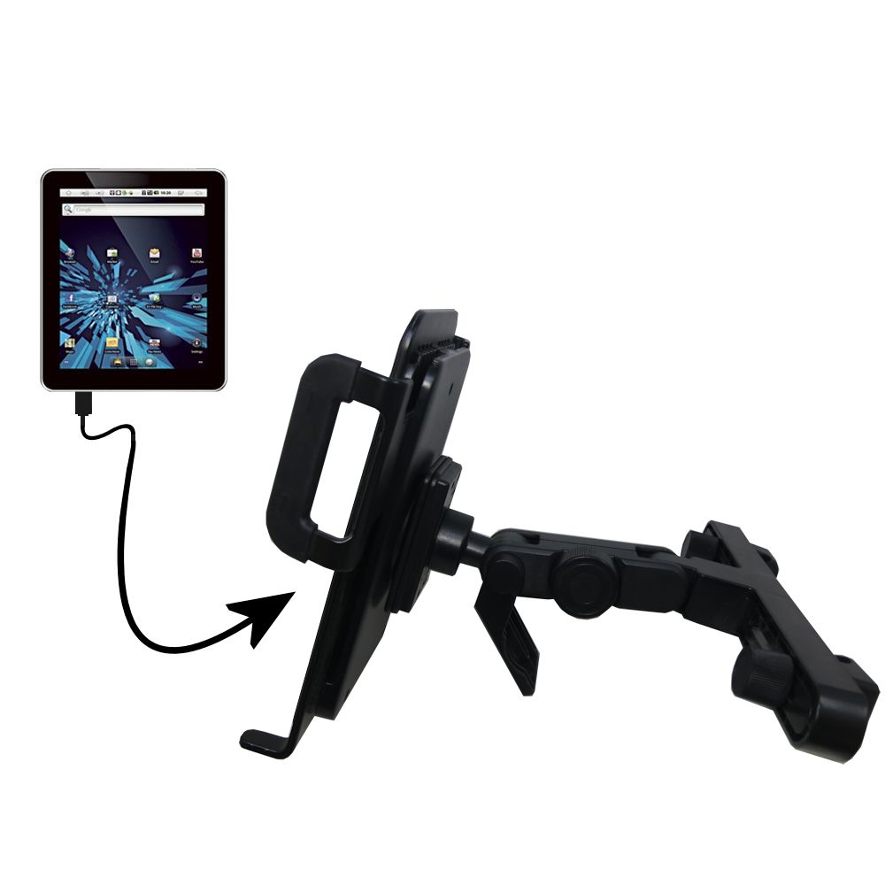 Headrest Holder compatible with the Elonex 702ET eTouch Android Tablet