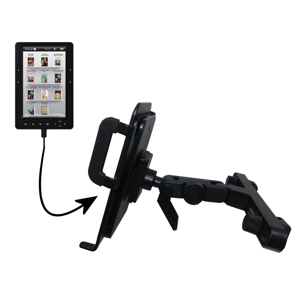 Headrest Holder compatible with the Elonex 705EB Colour eBook Reader
