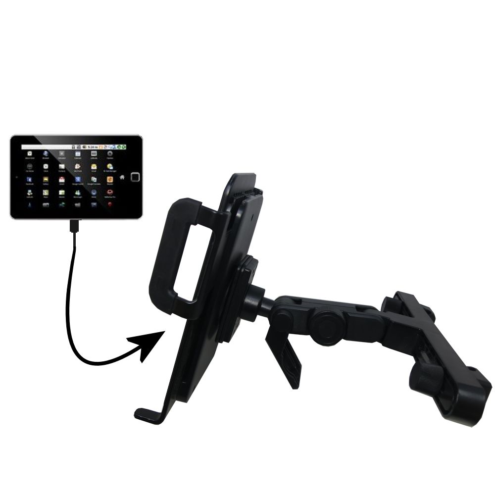 Headrest Holder compatible with the Elonex 760ET eTouch Android Tablet