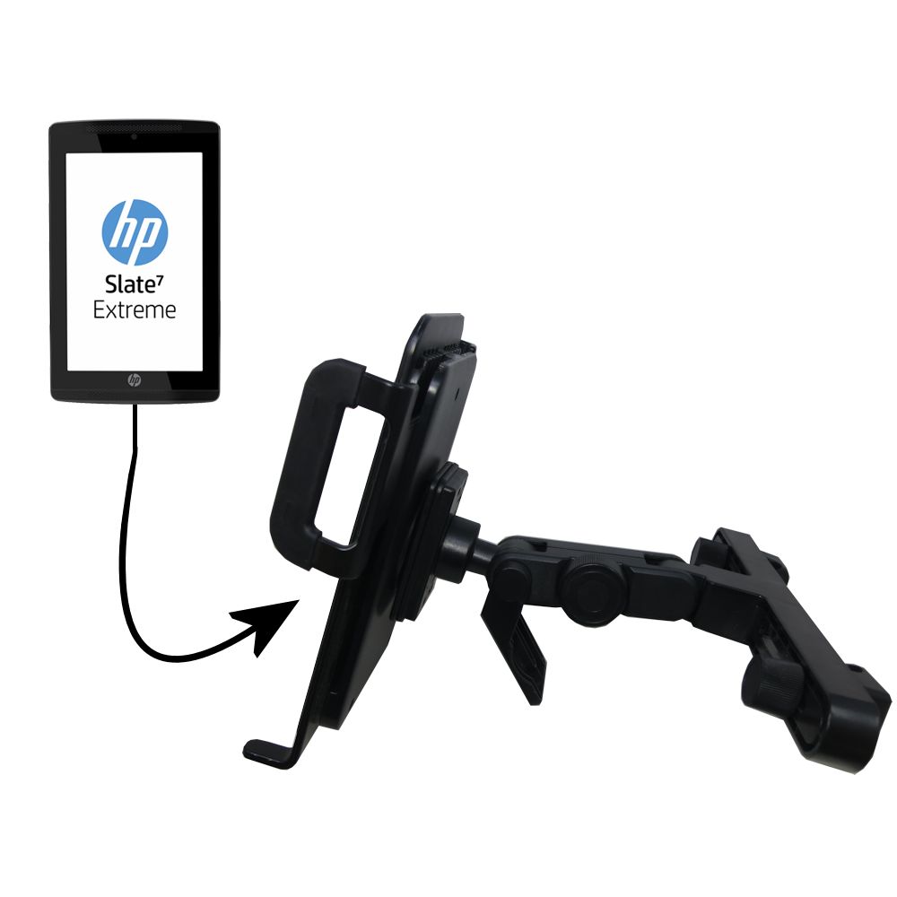 Headrest Holder compatible with the HP Slate 7 Extreme