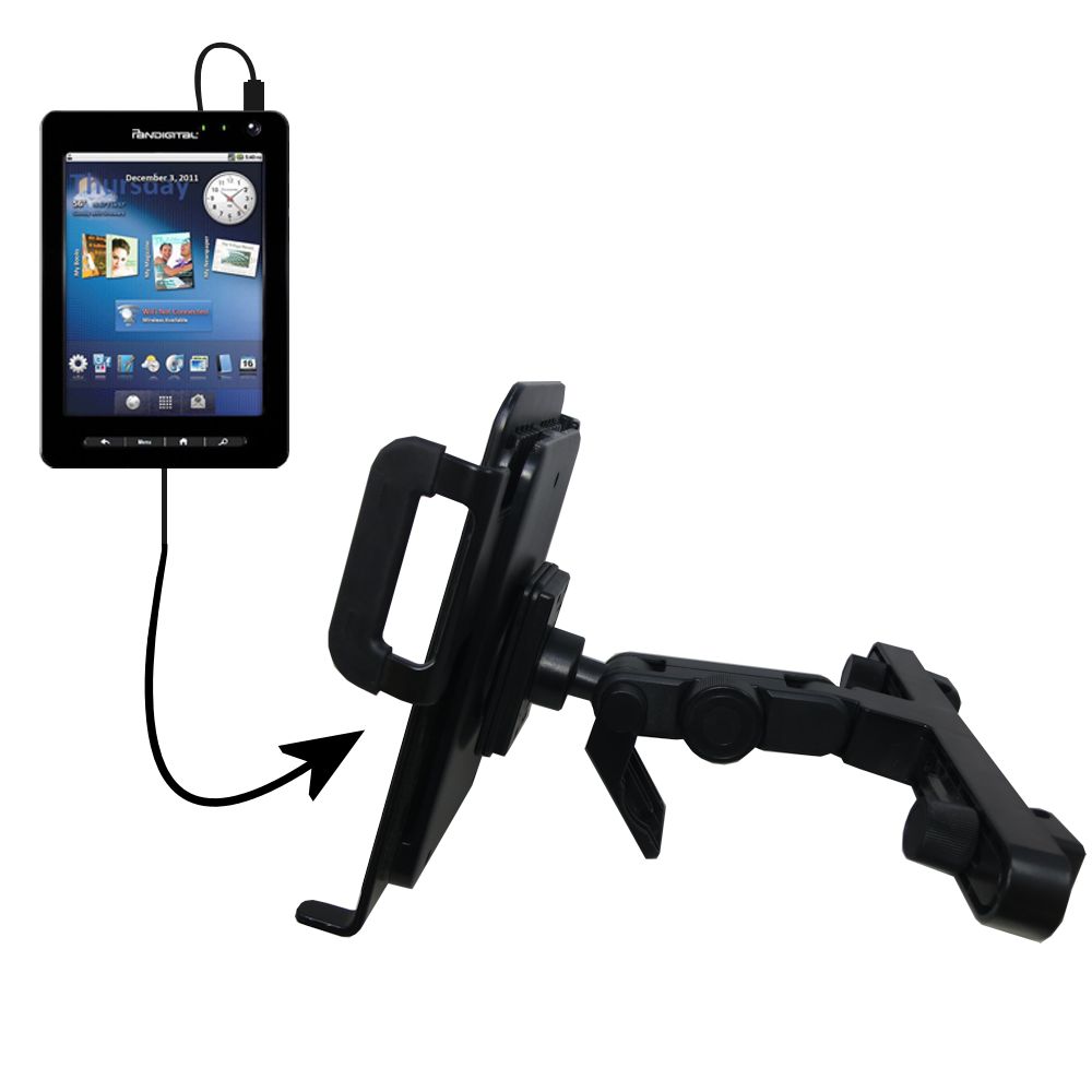 Headrest Holder compatible with the Pandigital Planet R70A200
