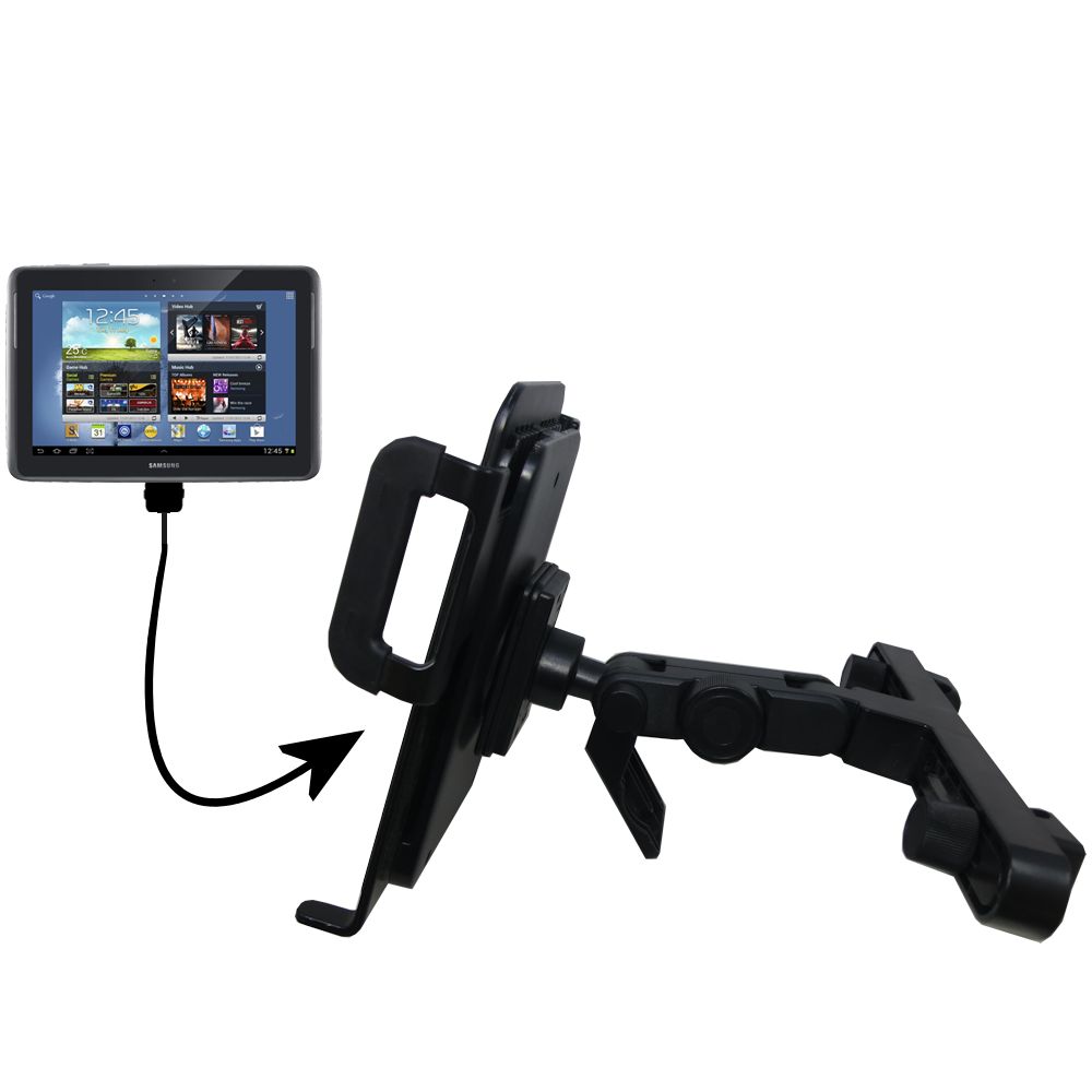 Headrest Holder compatible with the Samsung Galaxy Note 10.1 Tablet