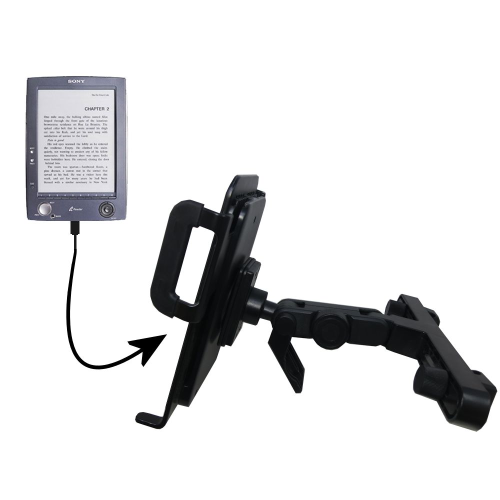 Headrest Holder compatible with the Sony PRS-500 Digital Reader Book