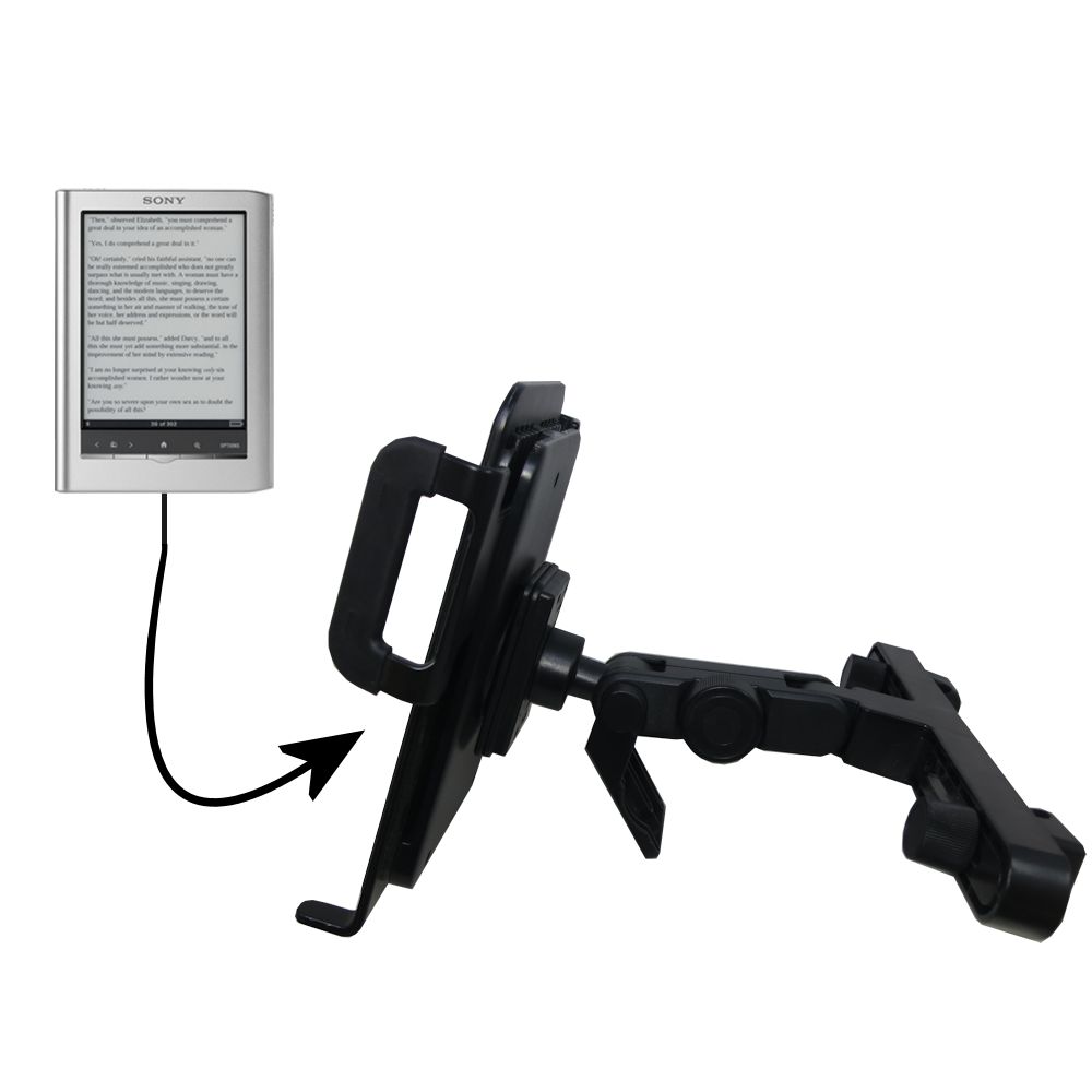 Headrest Holder compatible with the Sony Reader PRS-505