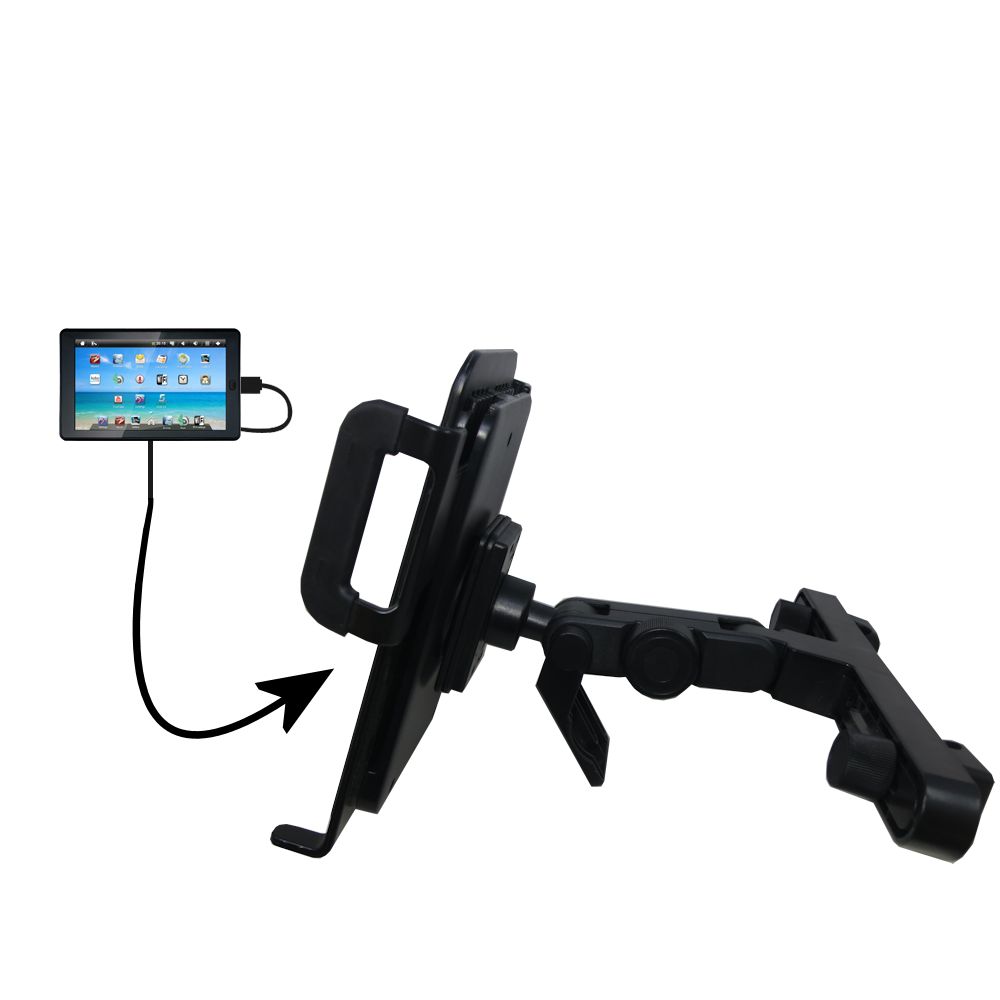 Headrest Holder compatible with the Sylvania SYTAB7MX 7 inch Tablet