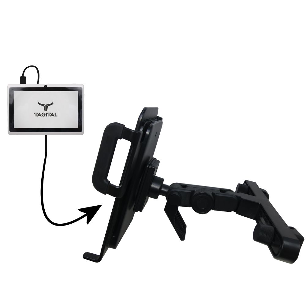 Headrest Holder compatible with the Tagital tablet 7 inch