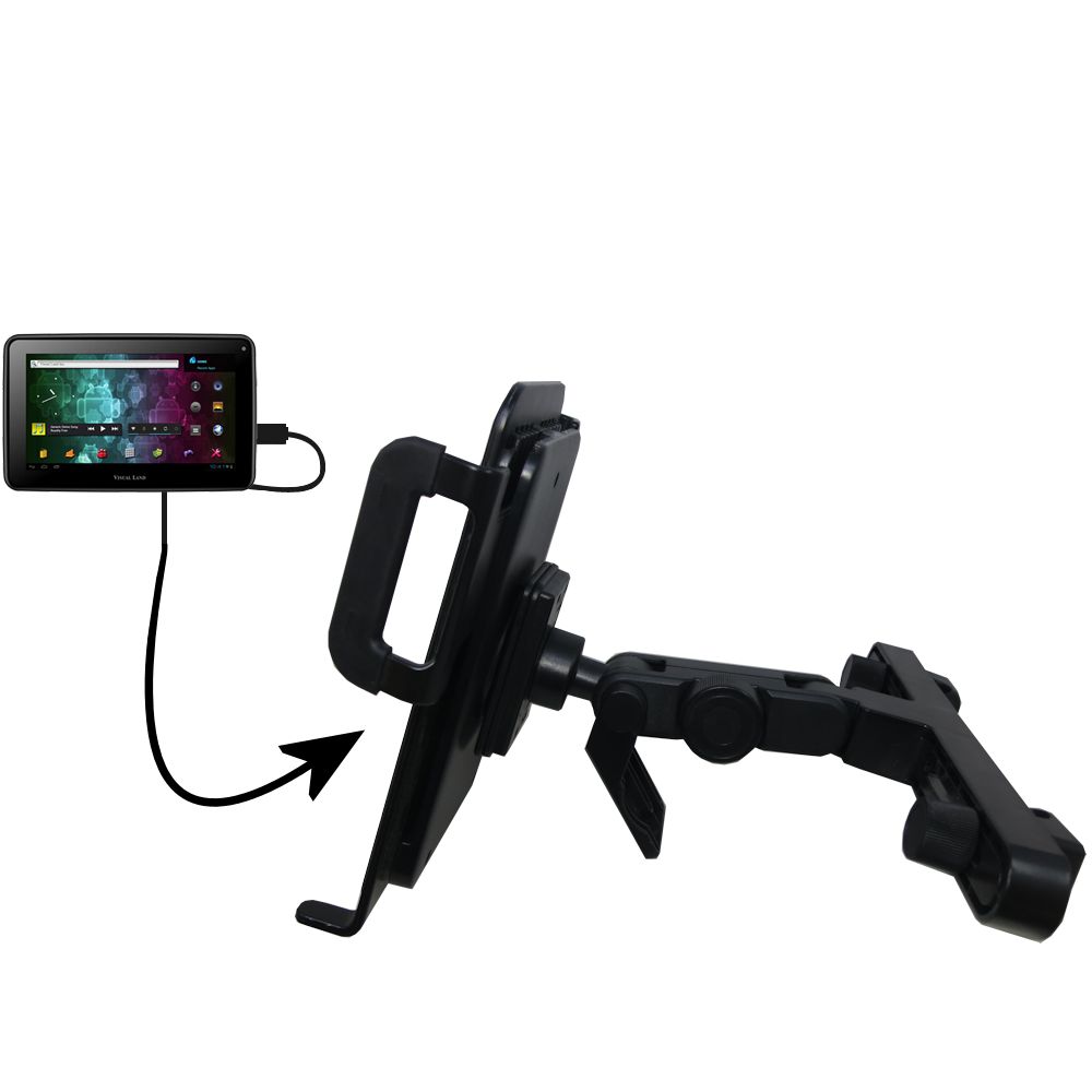 Headrest Holder compatible with the Visual Land Prestige 10 (ME-110)