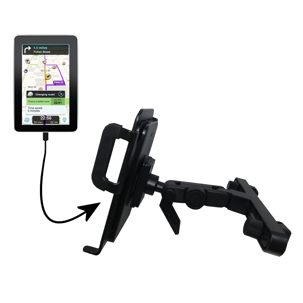Headrest Holder compatible with the Zeki 7 Inch Tablet - TBQG774B / TBQG773B