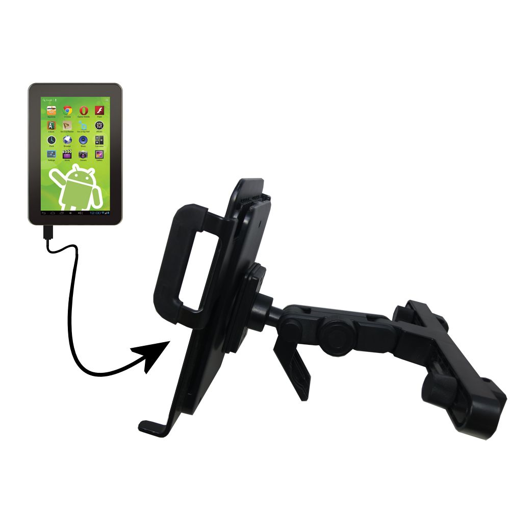 Headrest Holder compatible with the Zeki Android Tablet TBQ1063B