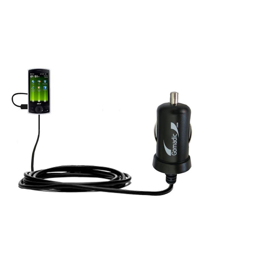 Mini Car Charger compatible with the Acer beTouch E100 E110 E120
