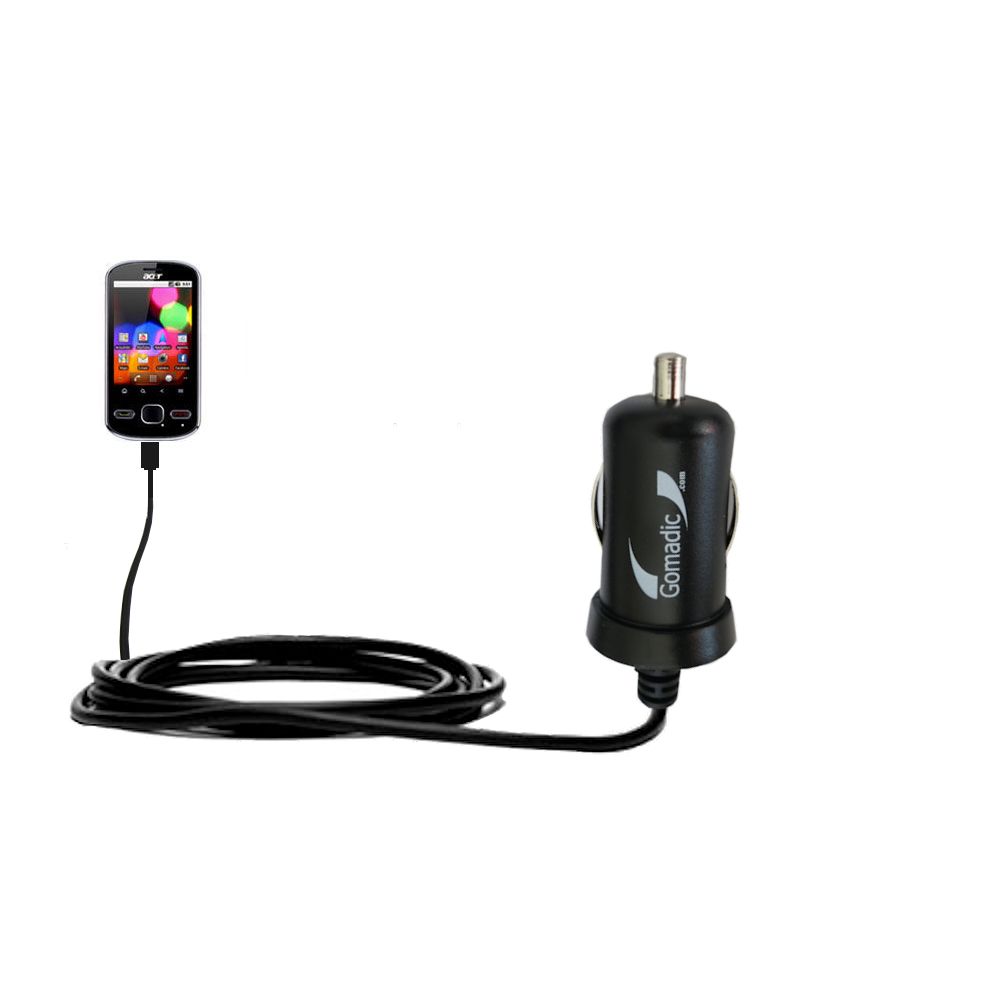 Mini Car Charger compatible with the Acer beTouch E140 E210