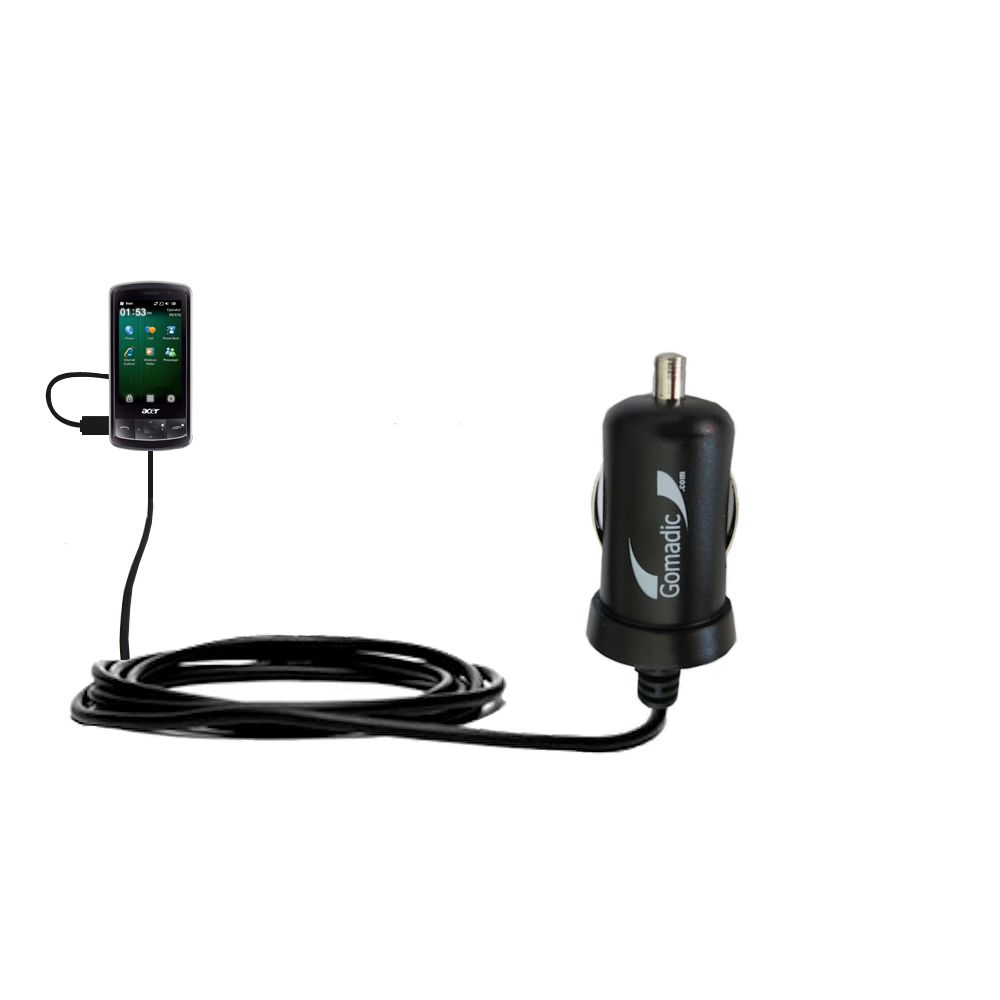 Mini Car Charger compatible with the Acer beTouch E200 E210