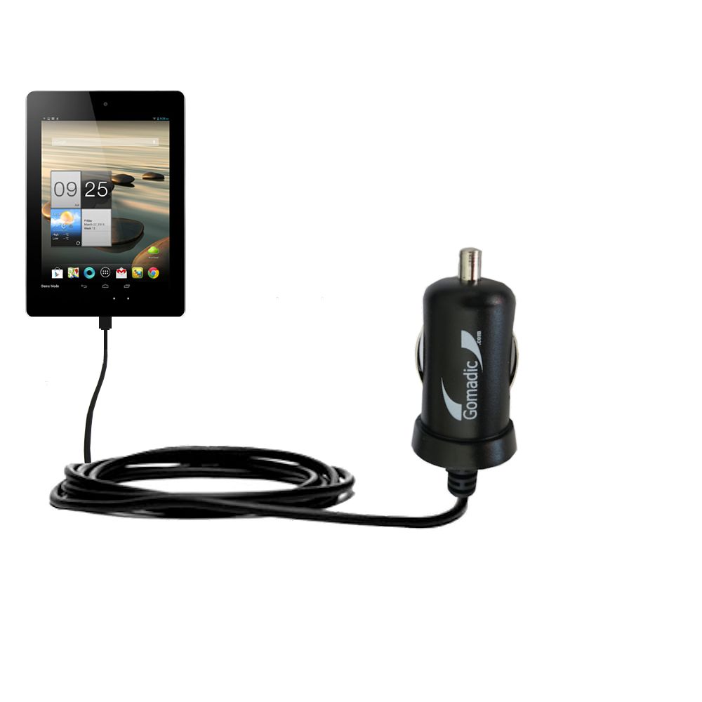 Mini Car Charger compatible with the Acer Iconia A1-810-L416 7.9 Inch