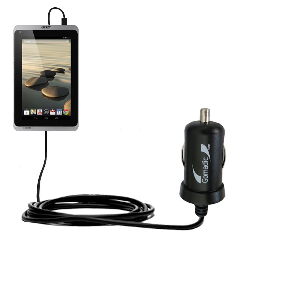 Mini Car Charger compatible with the Acer Iconia A1-830