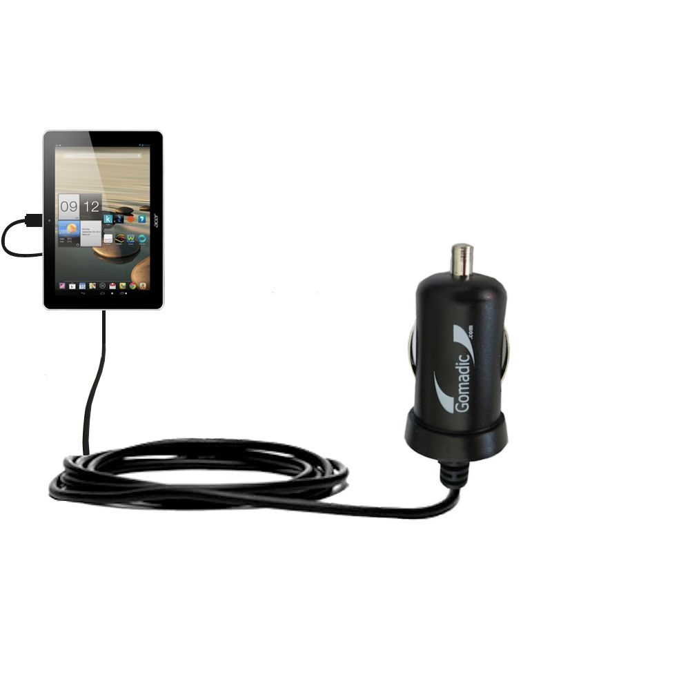 Mini Car Charger compatible with the Acer Iconia A3