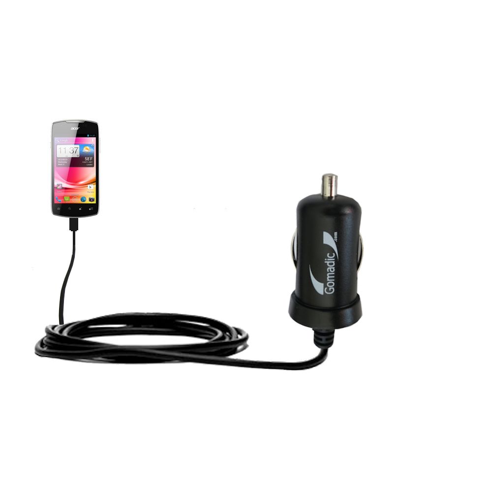 Mini Car Charger compatible with the Acer Liquid Glow