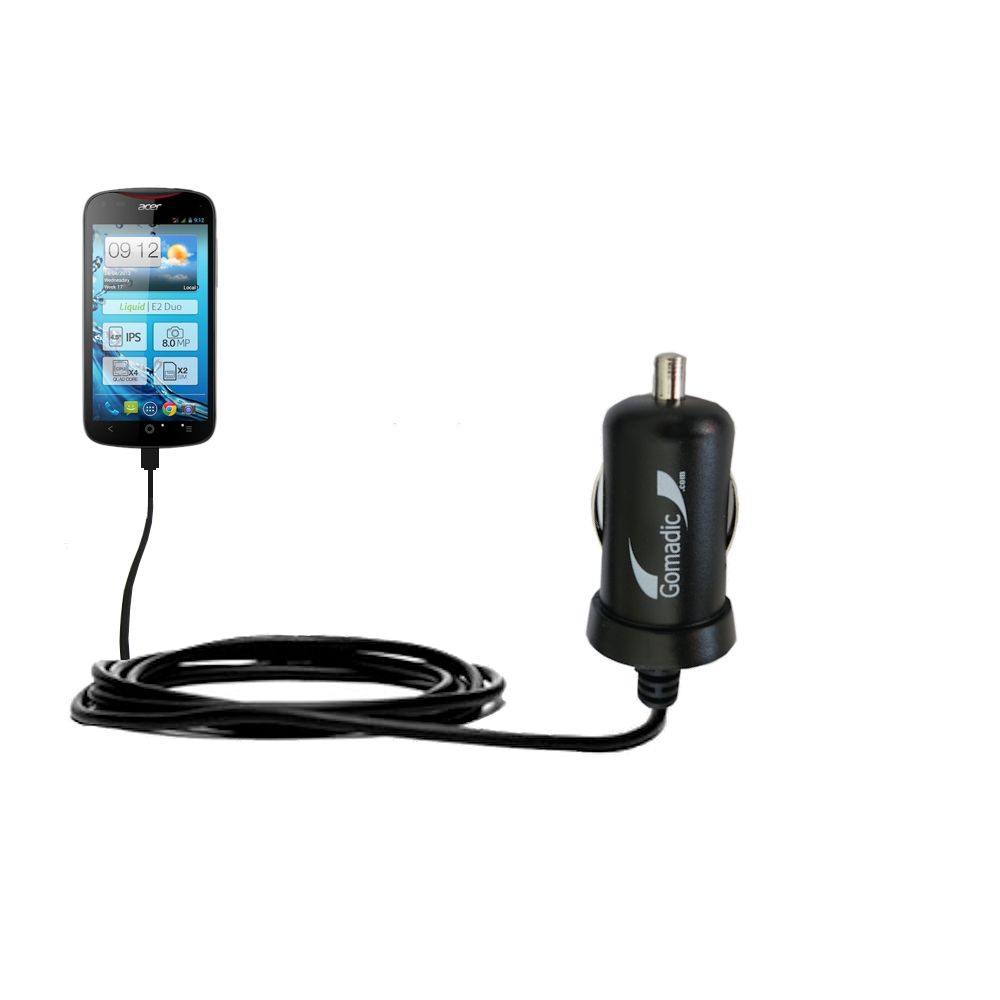 Mini Car Charger compatible with the Acer Liquid S2