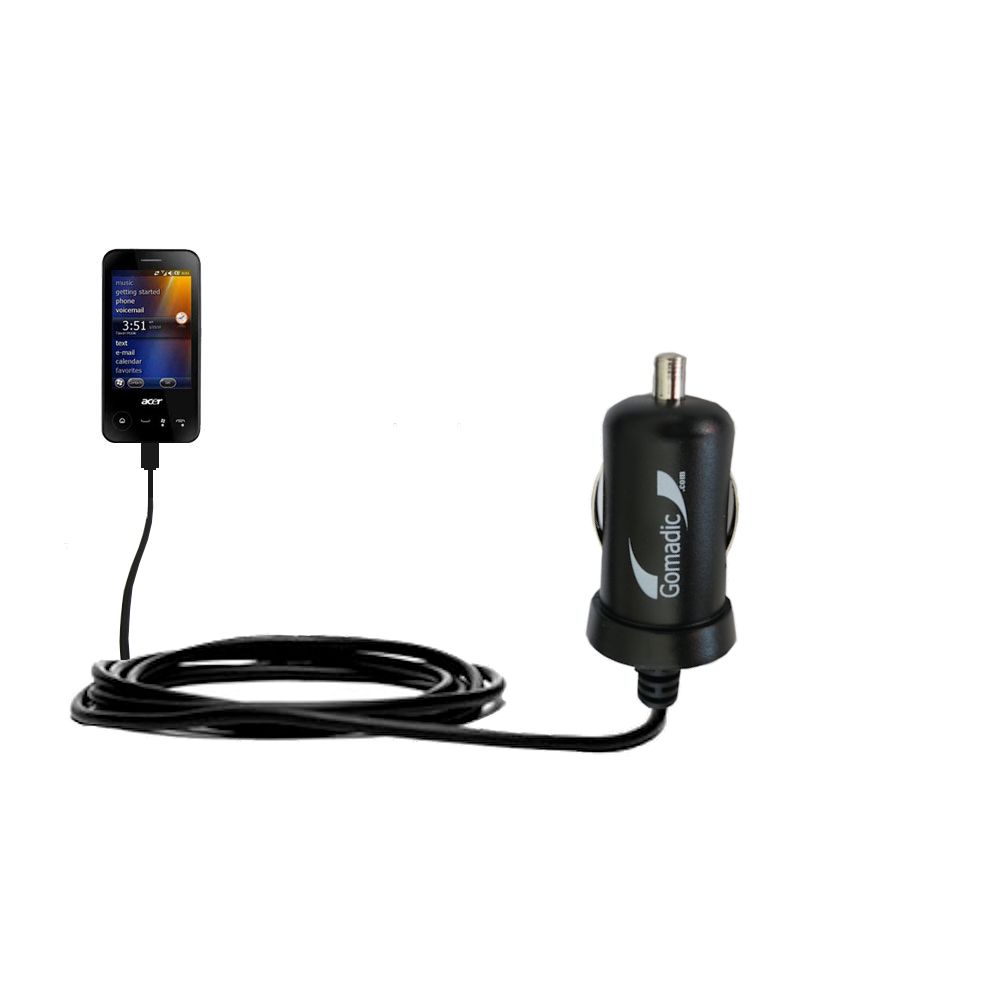 Mini Car Charger compatible with the Acer NeoTouch P400 P300