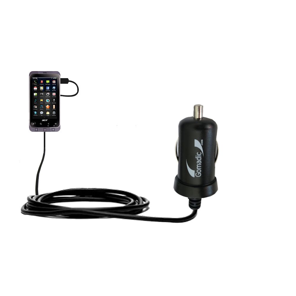 Mini Car Charger compatible with the Acer Stream