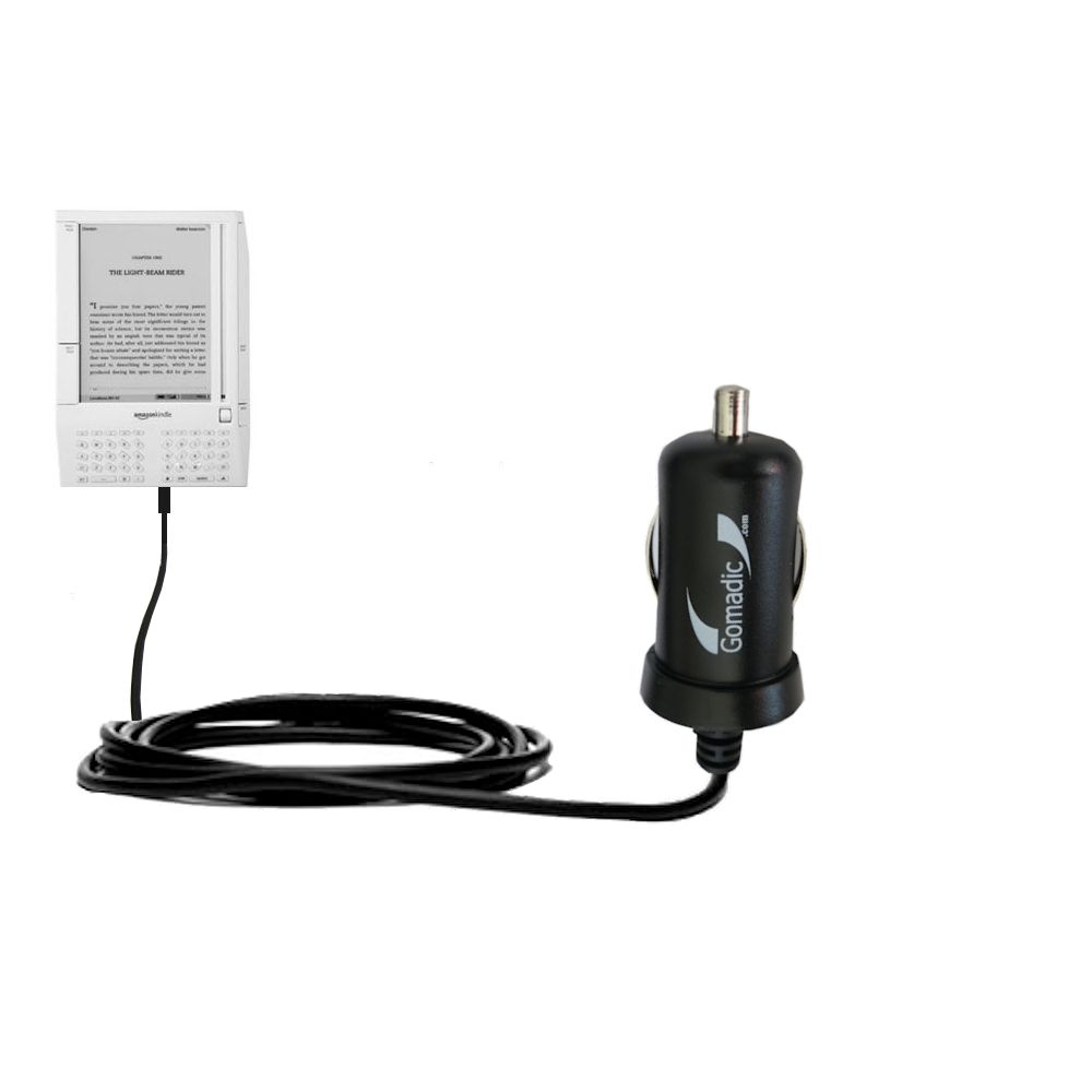 Mini Car Charger compatible with the Amazon Kindle (1st Generation)