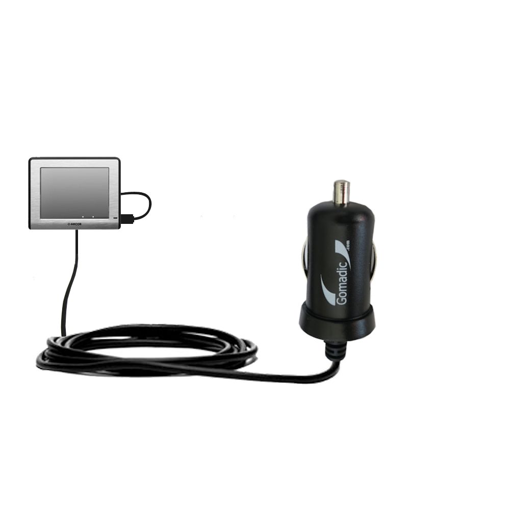 Mini Car Charger compatible with the Amcor Navigation 3500