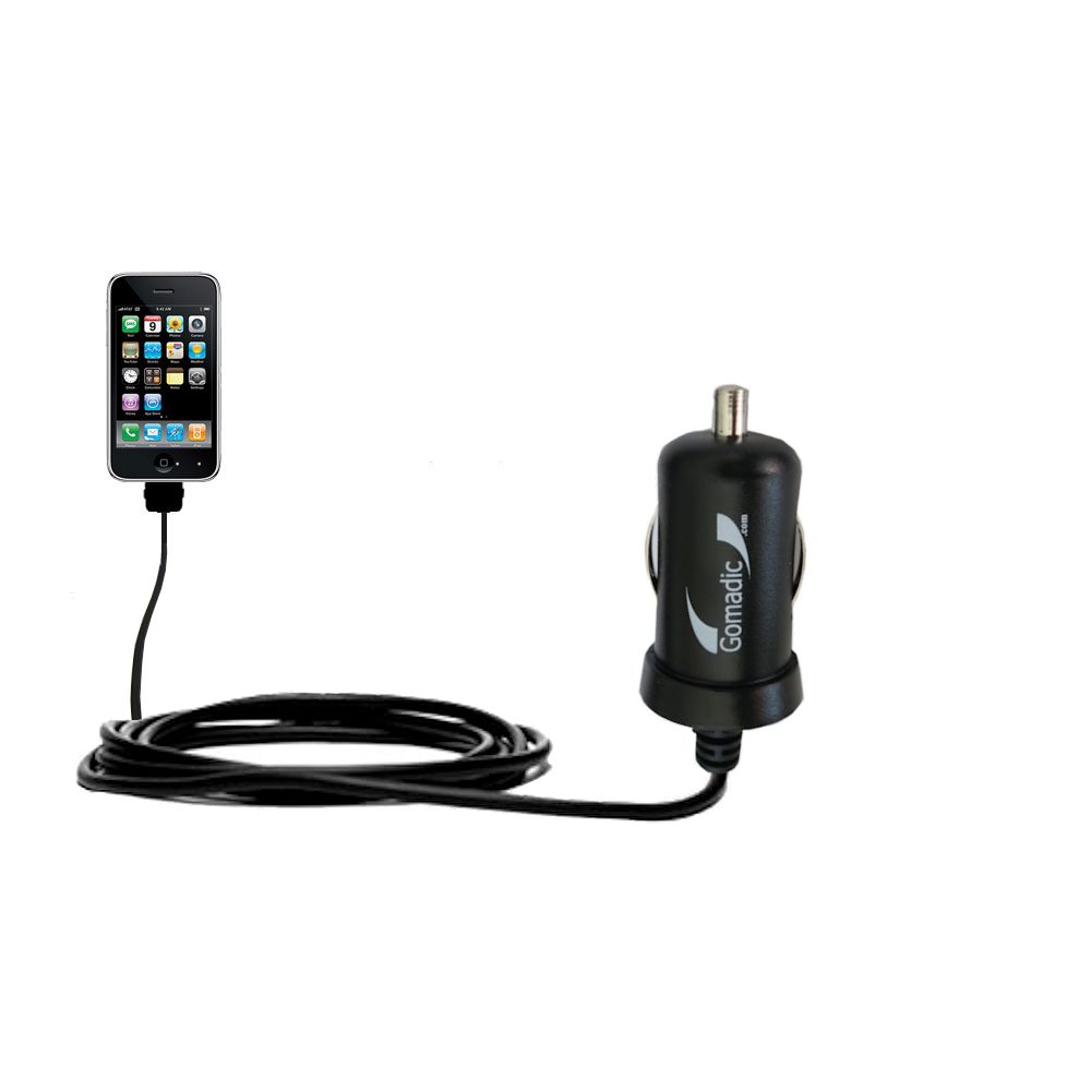 Mini Car Charger compatible with the Apple iPhone 3G