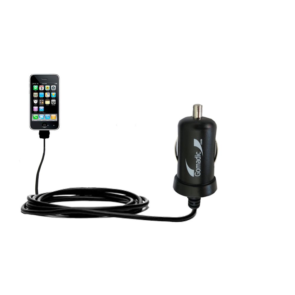 Mini Car Charger compatible with the Apple iPhone 3GS