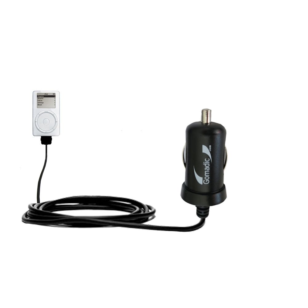 Mini Car Charger compatible with the Apple iPod 5G Video (60GB)