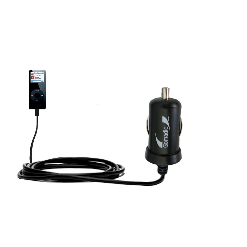 Mini Car Charger compatible with the Apple Nano (2GB)
